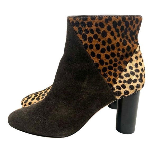 Ulla Johnson Carin Patchwork Ponyhair Suede Leather Ankle Booties Women’s 39 - Picture 7 of 16